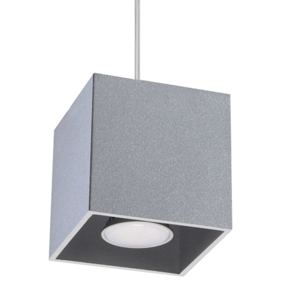 Lampa suspendata QUAD 1 gri