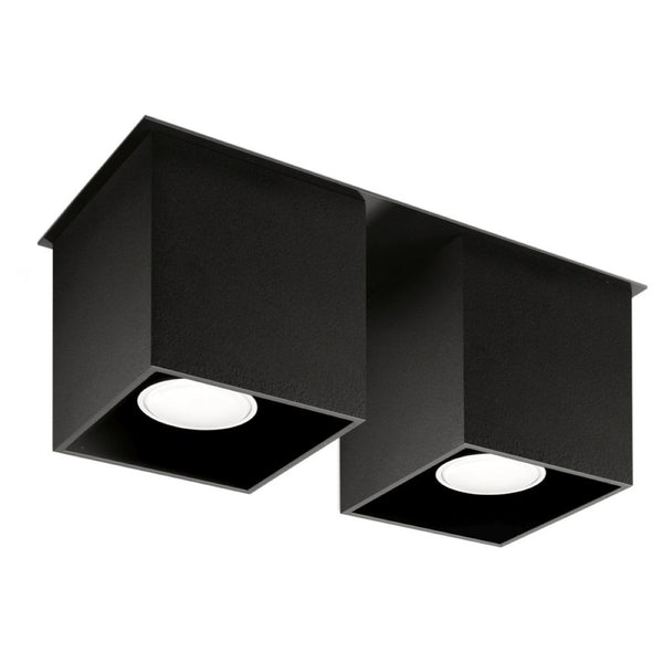 Lampa de tavan QUAD 2 negru