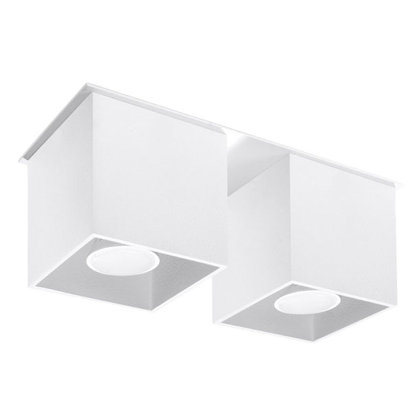 Lustra de tavan QUAD 2 alba