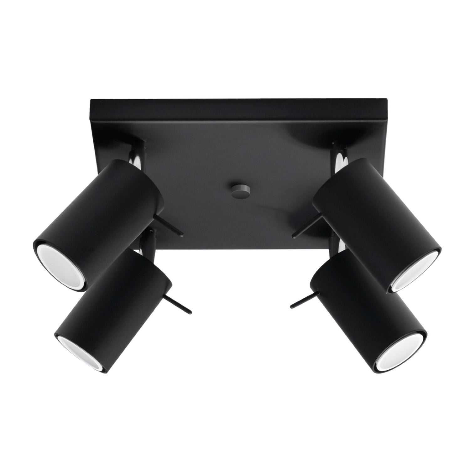 Lampa de tavan RING 4 negru