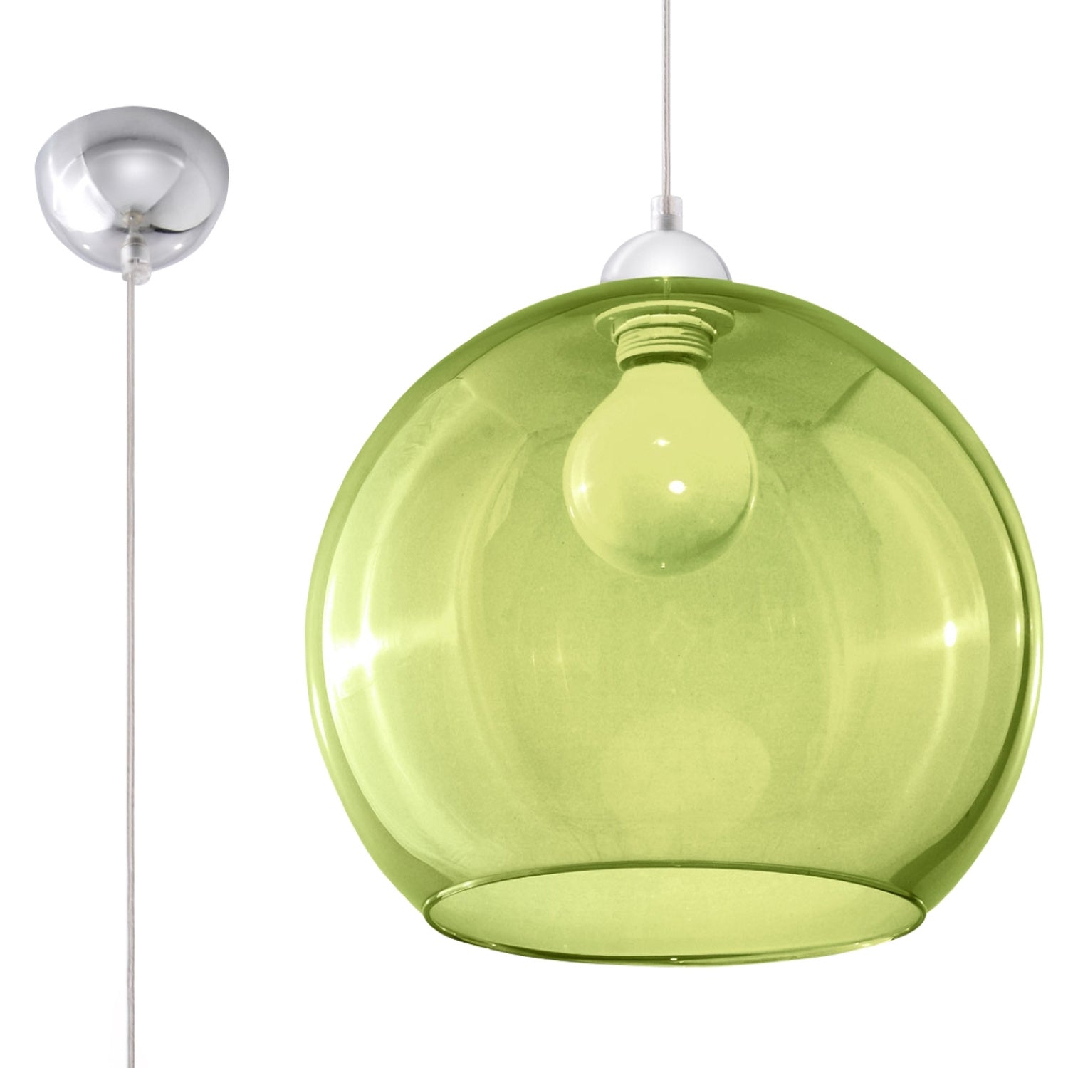 Lampa suspendata BALL verde