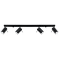 Lampa de tavan RING 4L negru