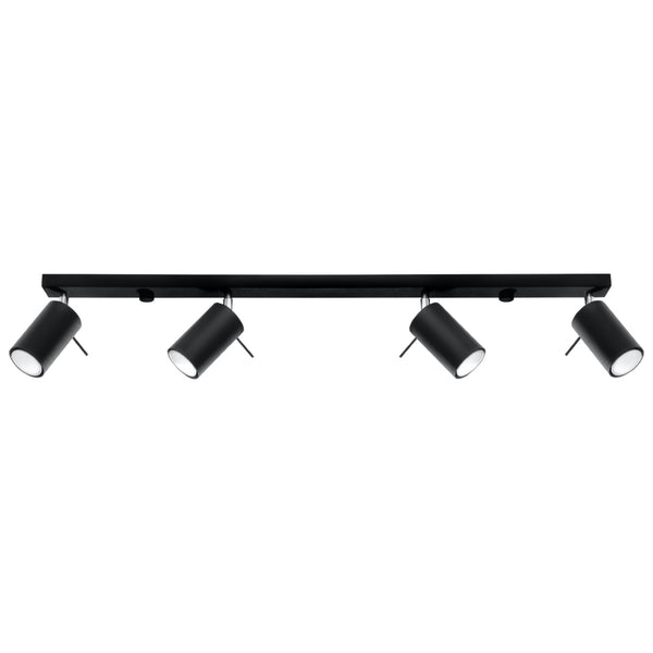 Lampa de tavan RING 4L negru
