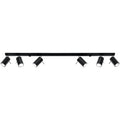 Lampa de tavan RING 6L negru