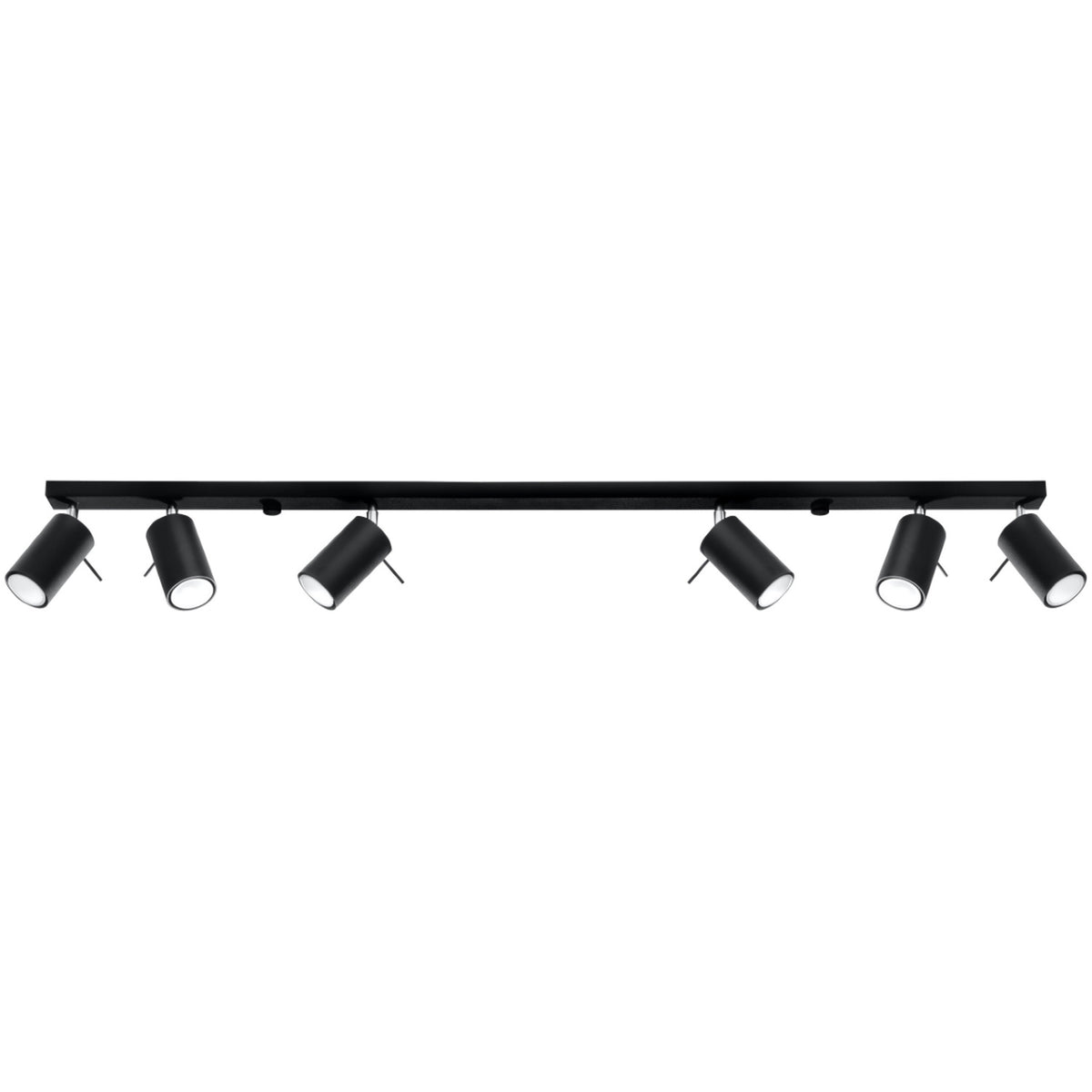 Lampa de tavan RING 6L negru