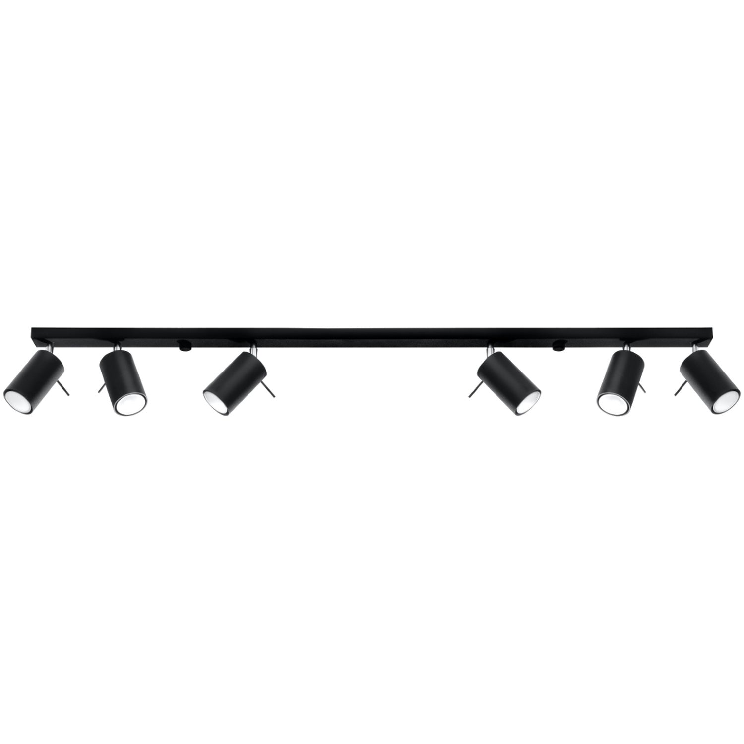 Lampa de tavan RING 6L negru