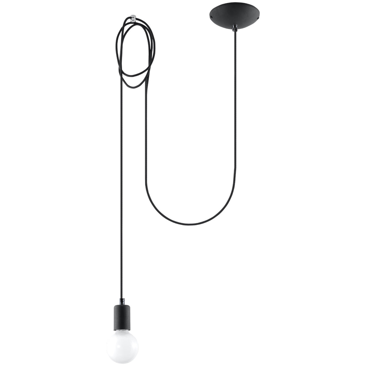 Lampa pandantiv EDISON 1 neagra