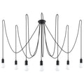 Candelabru EDISON 7 negru