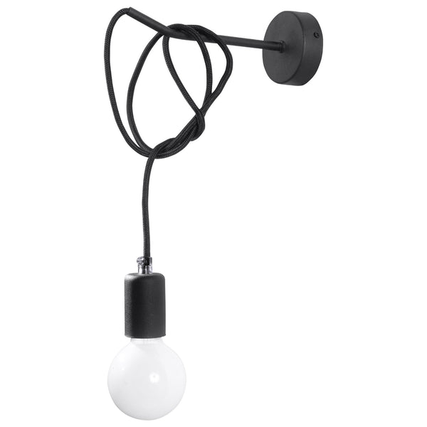 Lampa de perete EDISON negru
