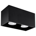 Lampa de tavan QUAD negru