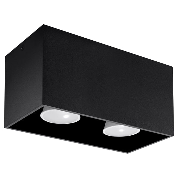 Lampa de tavan QUAD negru
