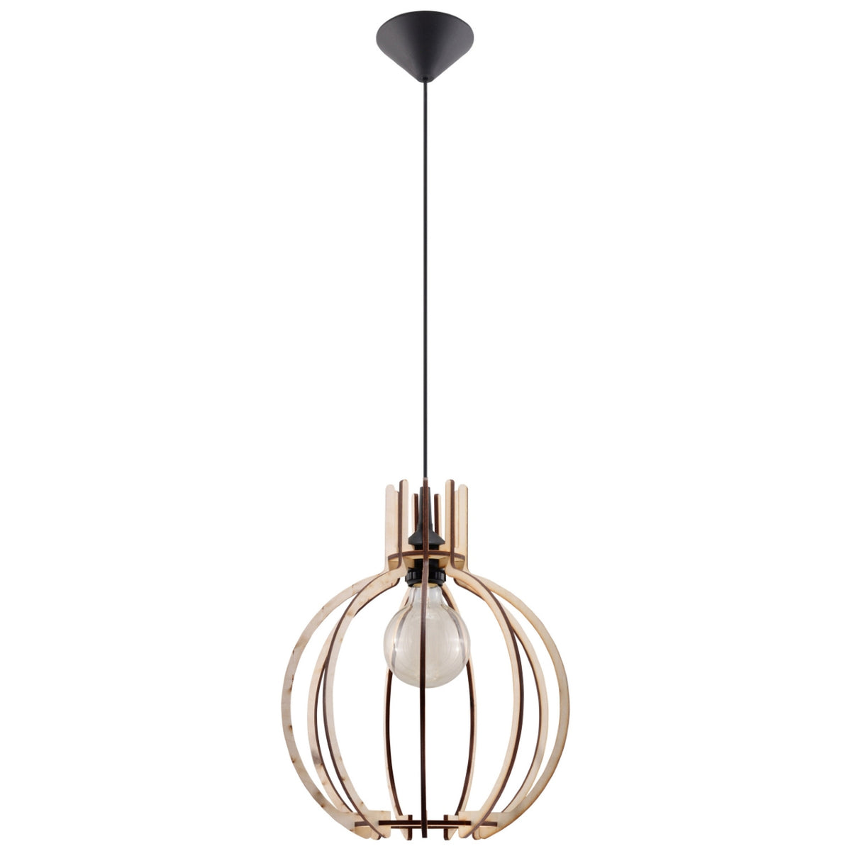 Lampa pandantiv ARANCIA lemn natural