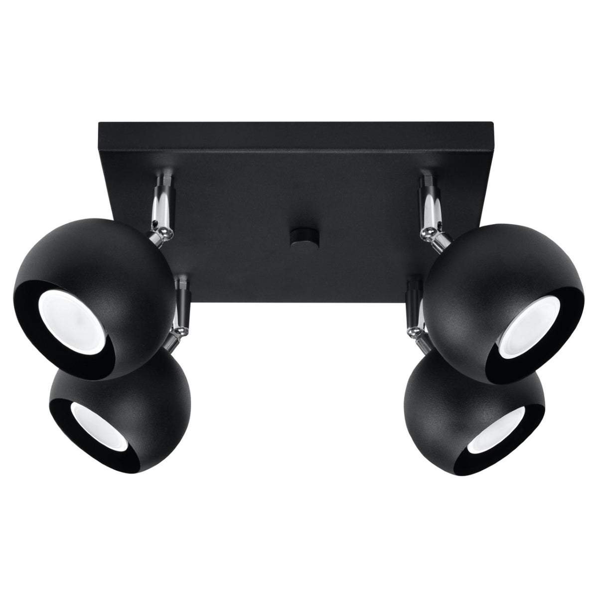 Lampa de tavan OCULARE 4 negru