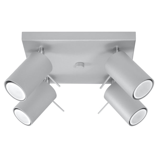 Lustra de tavan RING 4 gri