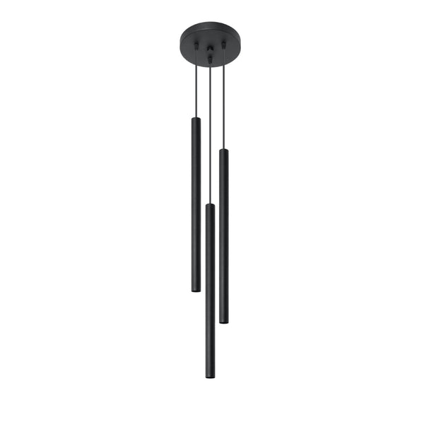 Lampa cu pandantiv PASTELO 3P negru