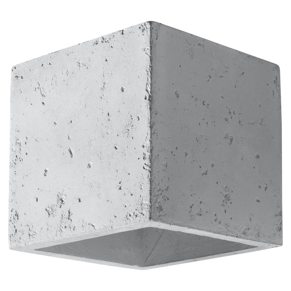 Aplică de perete QUAD din beton gri, stil industrial – Lumiex