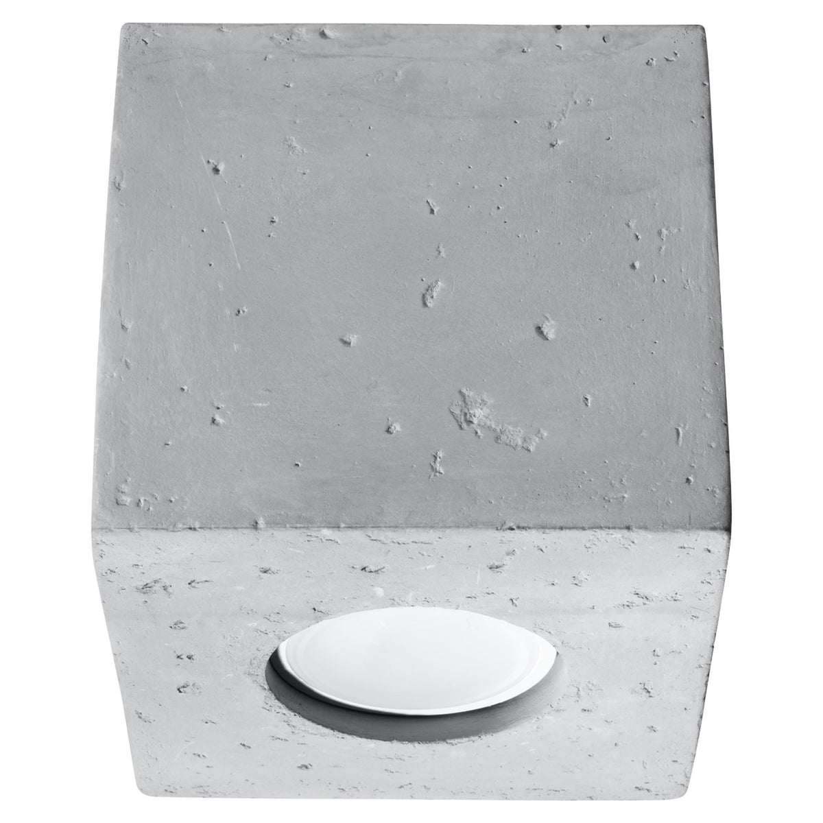 Plafonieră QUAD din beton gri, stil industrial – Lumiex
