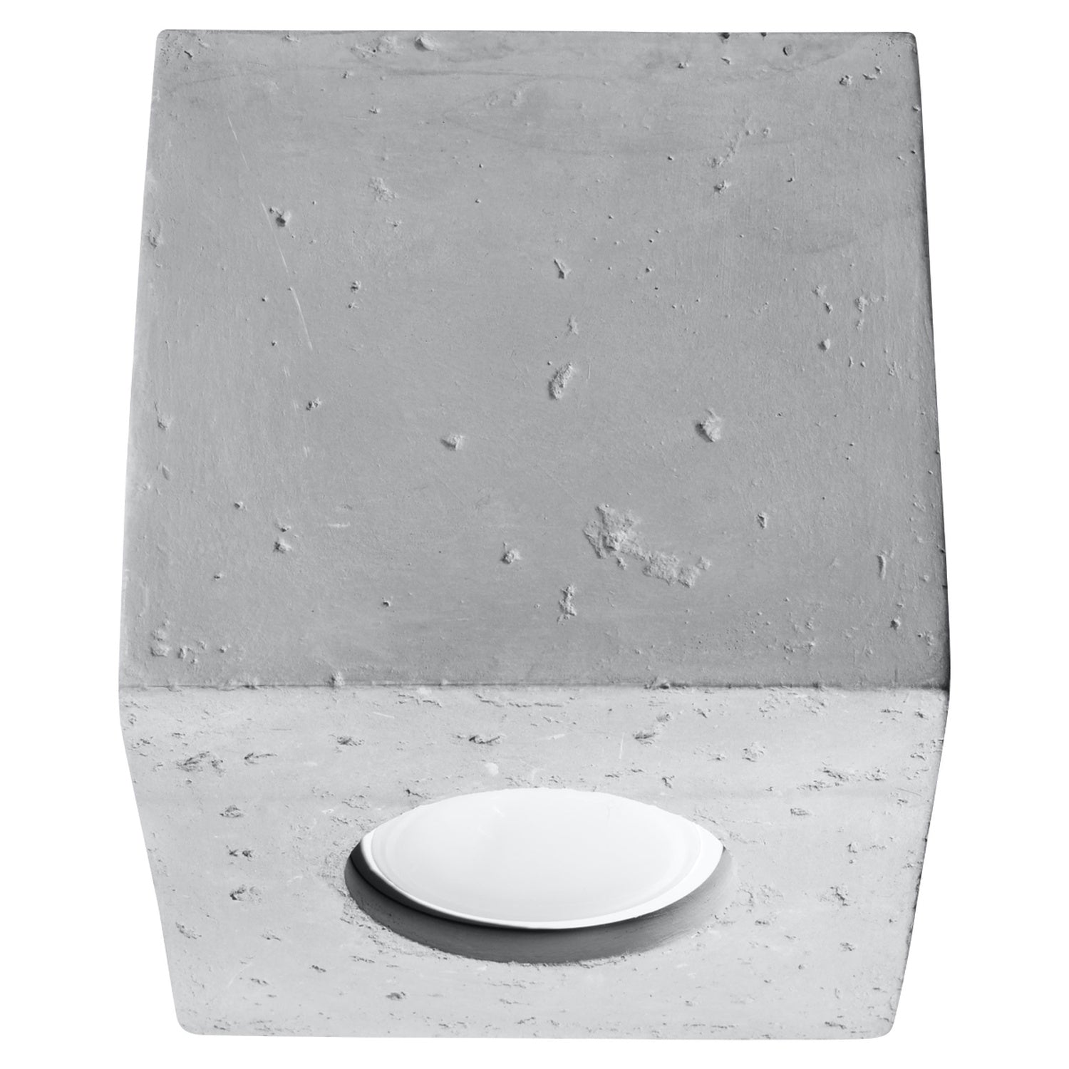 Plafonieră QUAD din beton gri, stil industrial – Lumiex