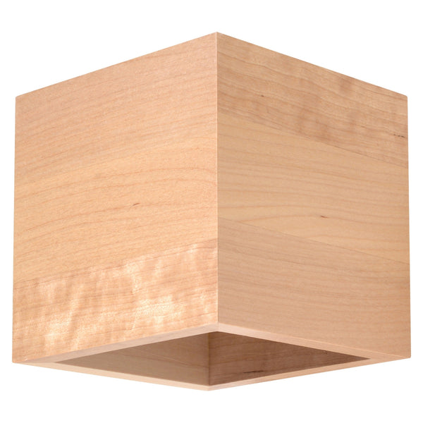 Aplică de perete QUAD din lemn natural, scandinav – Lumiex