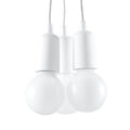 Lampa suspendata DIEGO 3 alba