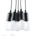 Lampa suspendata DIEGO 5 negru