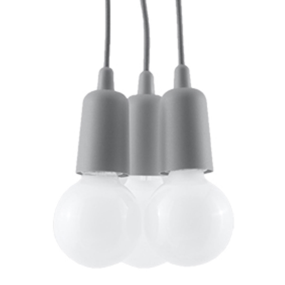 Lampa suspendata DIEGO 3 gri
