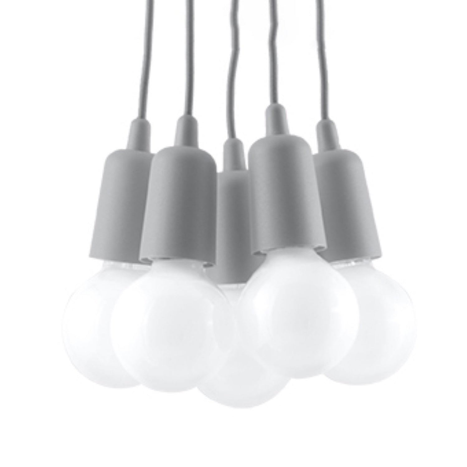 Lampa pandantiv DIEGO 5 gri