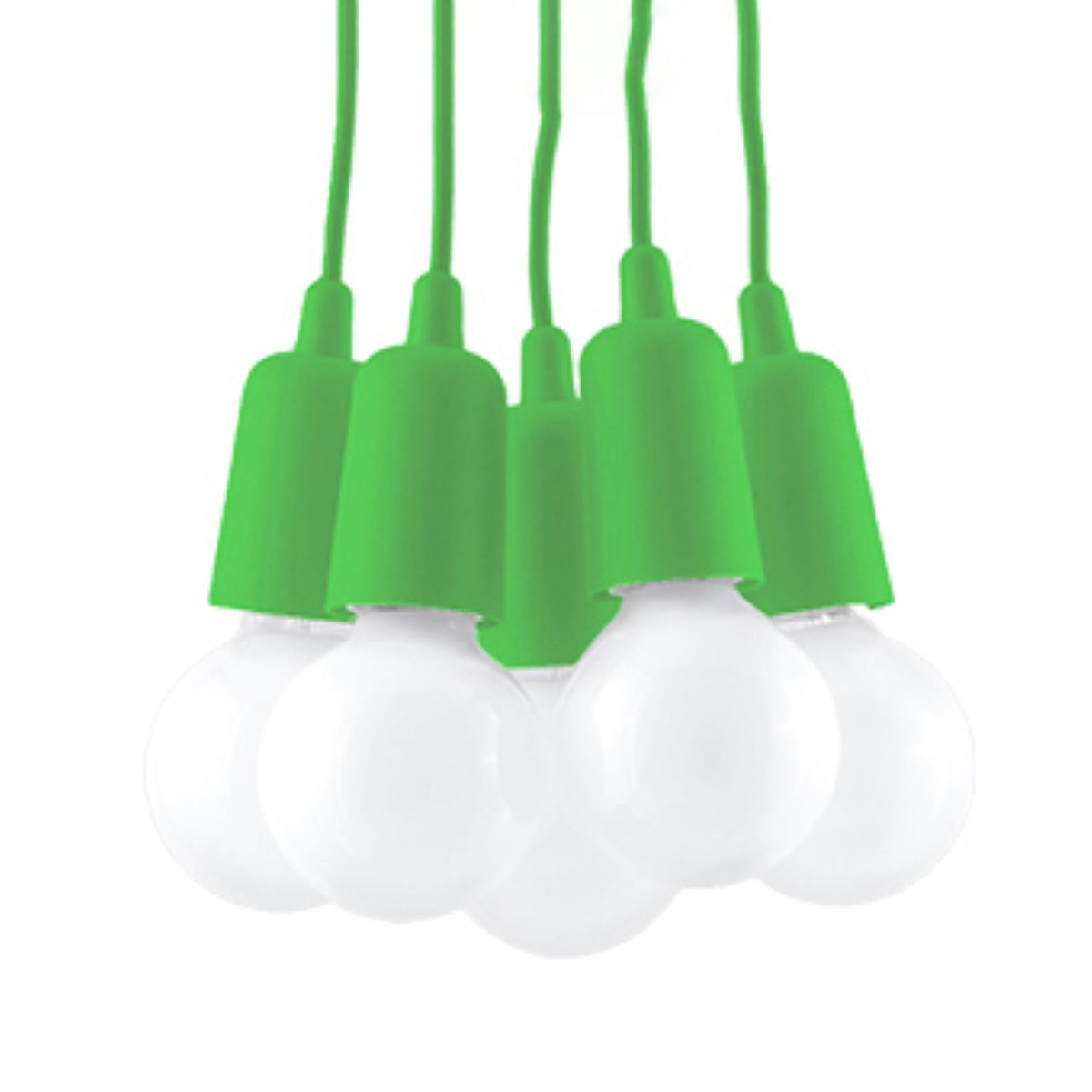 Lampa pandantiv DIEGO 5 verde