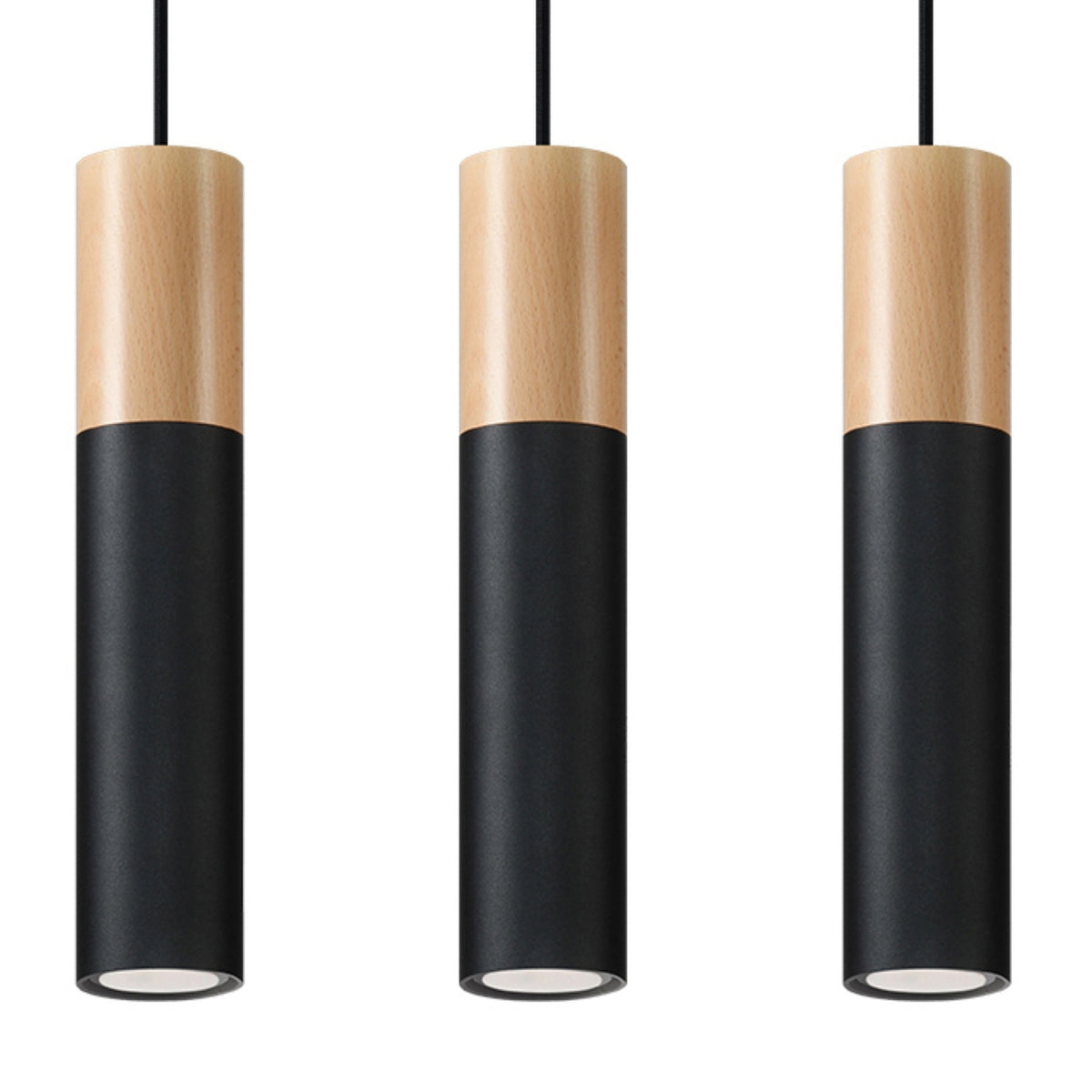 Lampa pandantiv PABLO 3 negru