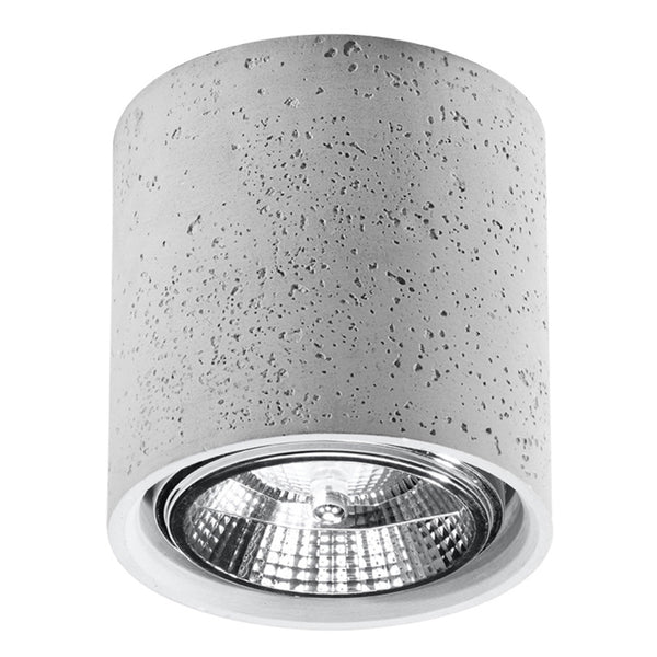 Plafonieră CULLO din beton gri, stil industrial – Lumiex