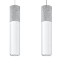 Lampa pandantiv BORGIO 2 alba
