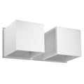 Lampa de perete QUAD 2 alba