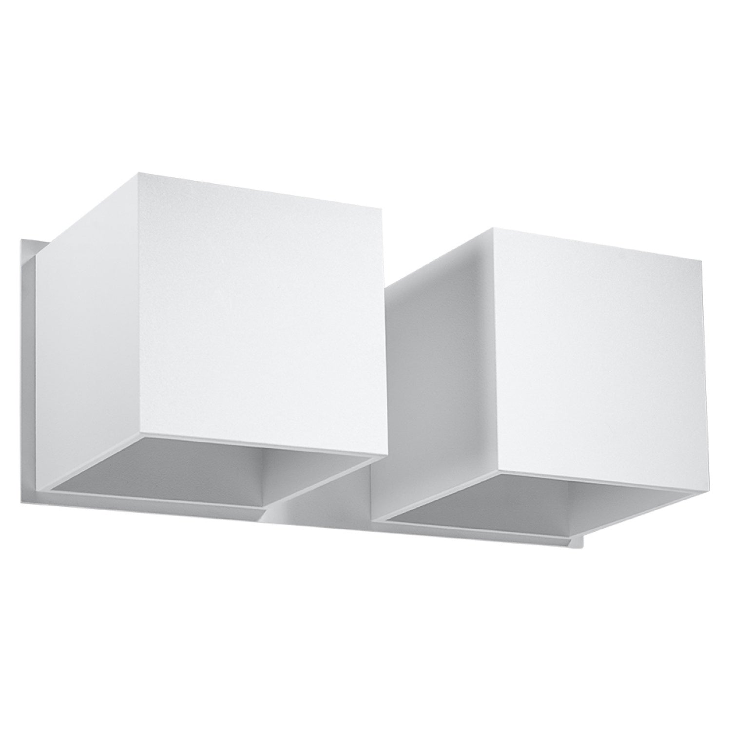 Lampa de perete QUAD 2 alba
