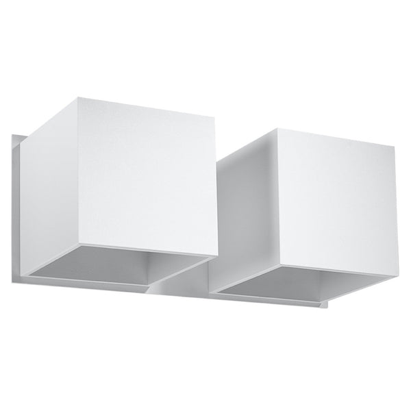Lampa de perete QUAD 2 alba