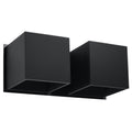 Lampa de perete QUAD 2 negru
