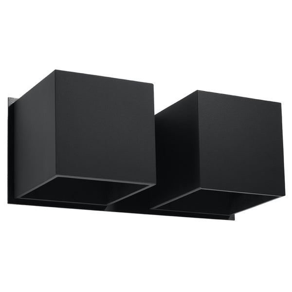Lampa de perete QUAD 2 negru