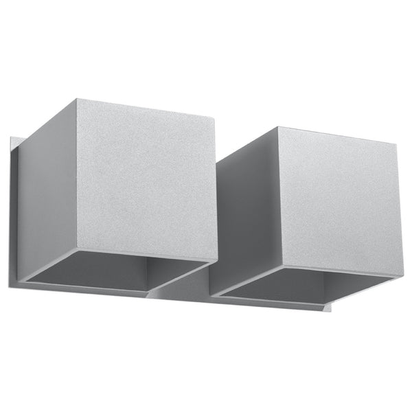 Lampa de perete QUAD 2 gri
