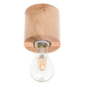Lampa de tavan SALGADO lemn natural