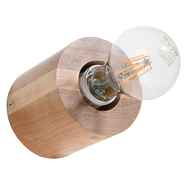 Aplică de perete SALGADO din lemn natural, scandinav – Lumiex