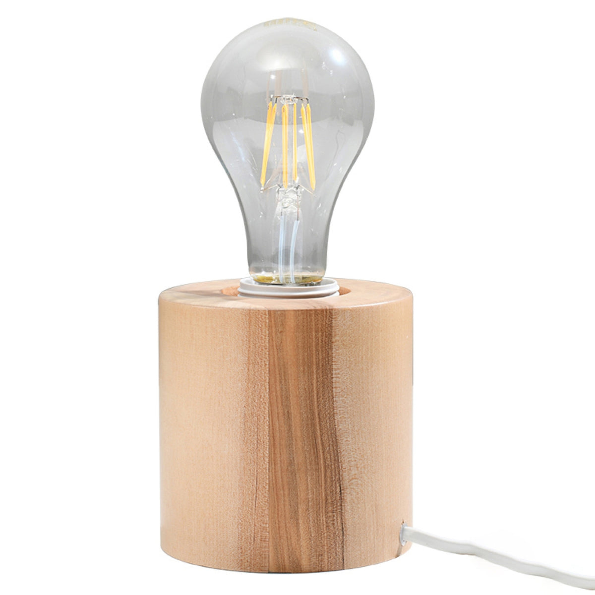Lampă de masă SALGADO din lemn natural, scandinav – Lumiex