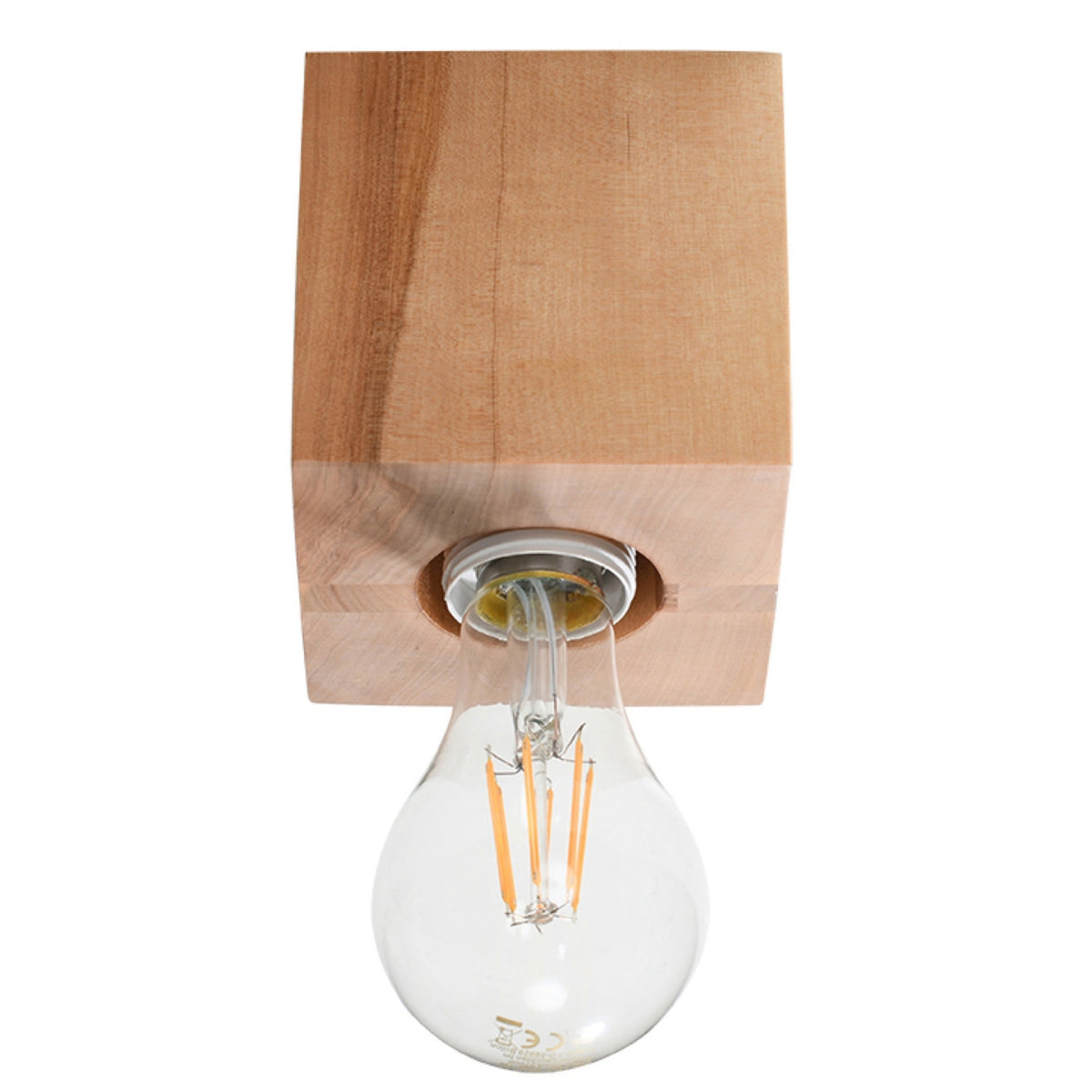Plafonieră ARIZ din lemn natural, stil scandinav – Lumiex