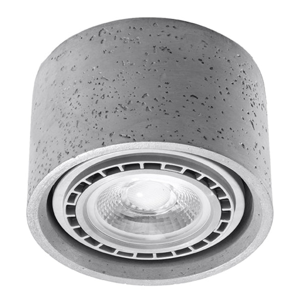 Lustră de tavan BASIC 1 din beton gri, stil industrial – Lumiex