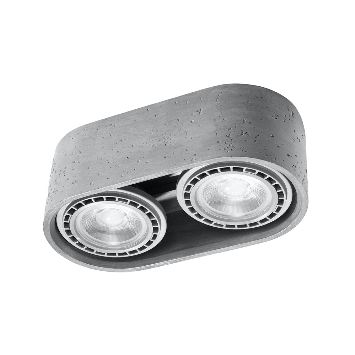 Lustră de tavan BASIC 2 din beton gri, stil industrial – Lumiex