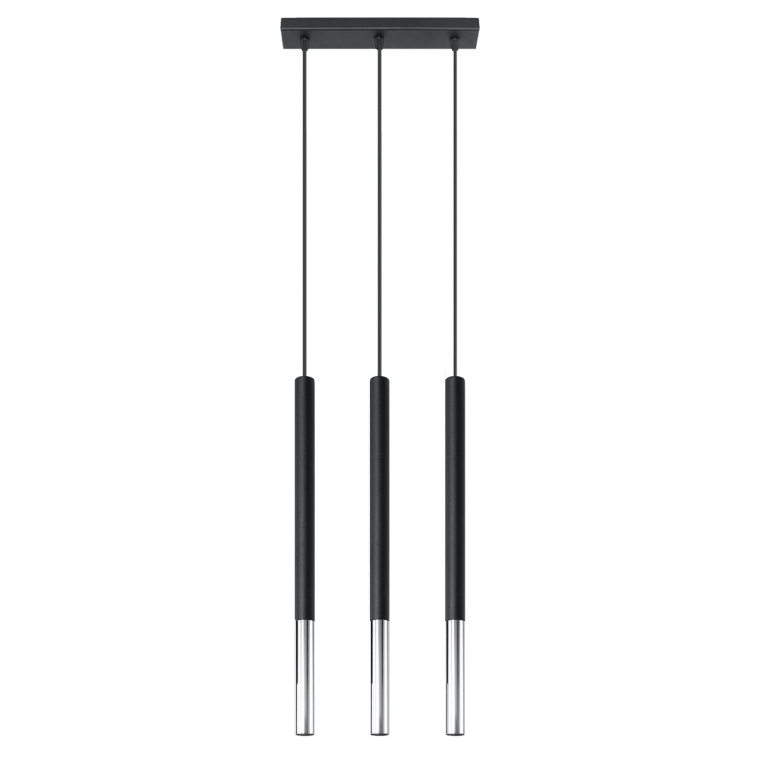 Lustra pandantiv MOZAICA 3L negru/crom