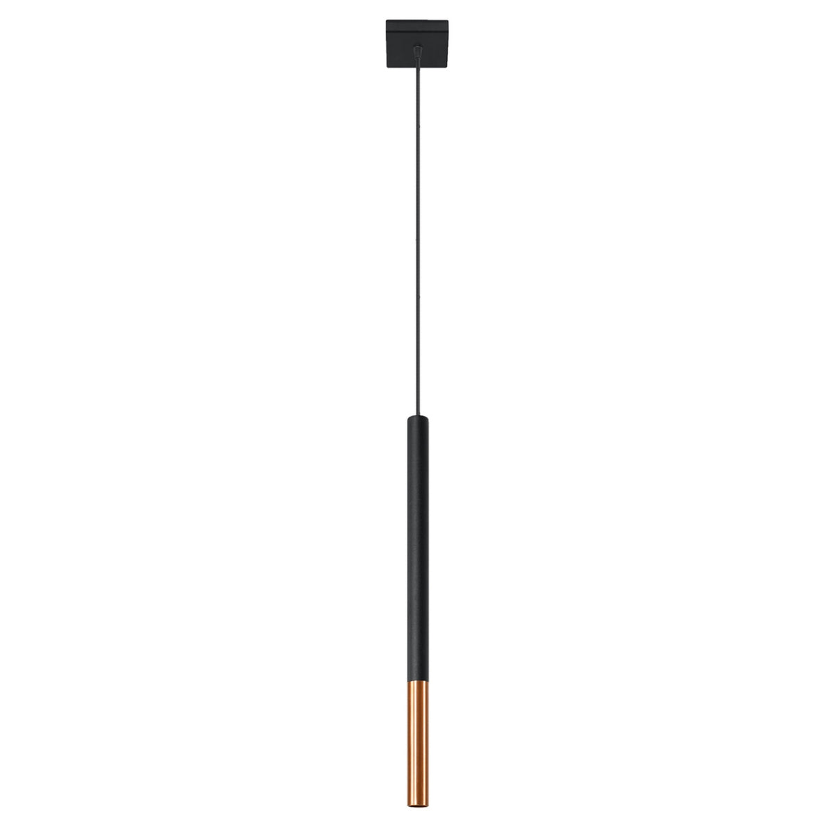 Lampa pandantiv MOZAICA 1 negru/cupru