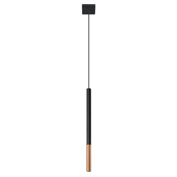 Lampa pandantiv MOZAICA 1 negru/cupru
