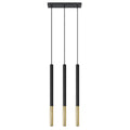 Lustra pandantiv MOZAICA 3L negru/auriu