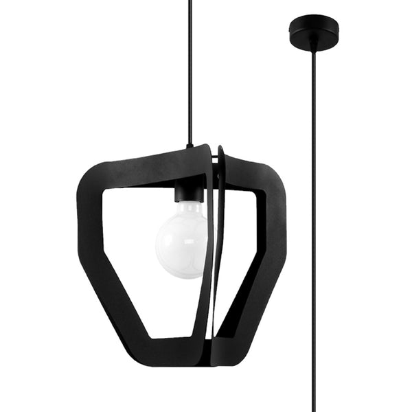 Lampă suspendată TRES negru