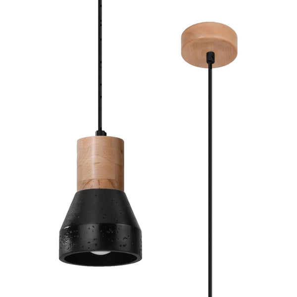 Lampă suspendată QUBIC negru