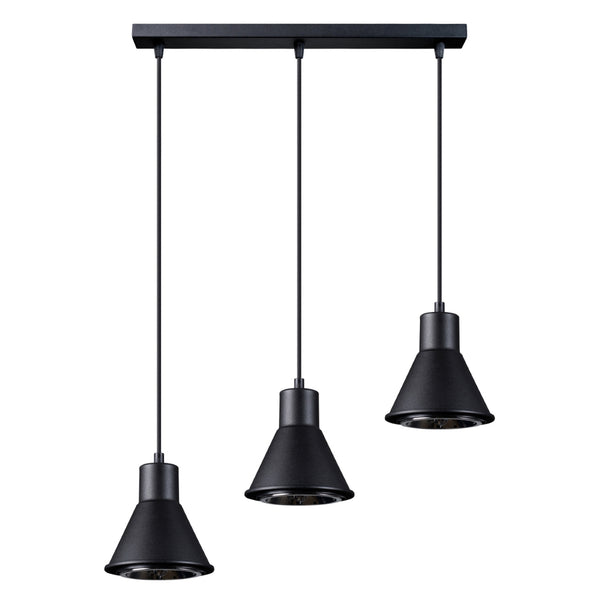 Lampă suspendată TALEJA 3 negru [ES111]